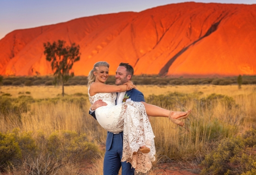 Kate & Aaron | Uluru Camel Farm Wedding
