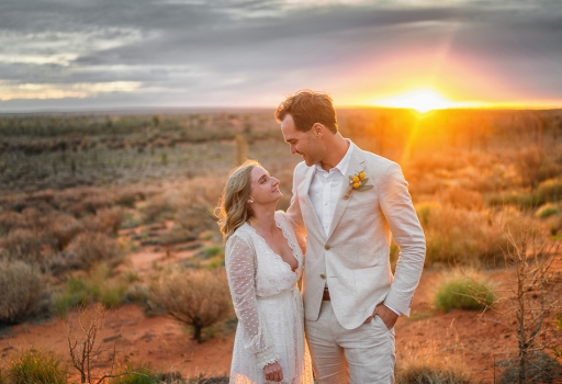 Laura & Michael | Intimate Uluru Wedding